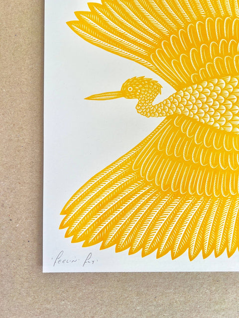 Feelin’ Fly – Risograph Print - Sprouts of Bristol