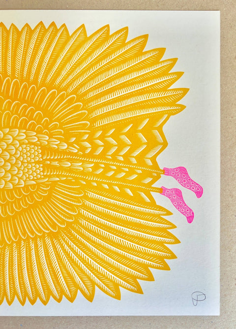 Feelin’ Fly – Risograph Print - Sprouts of Bristol
