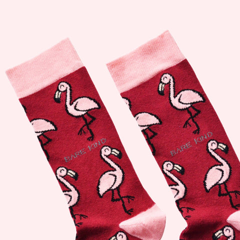 Flamingo Bamboo Socks - Sprouts of Bristol