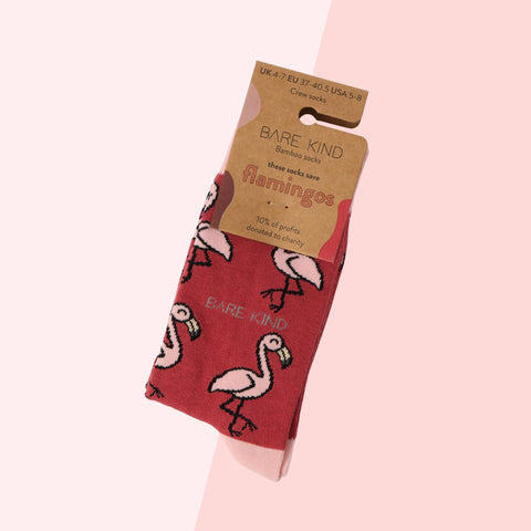 Flamingo Bamboo Socks - Sprouts of Bristol