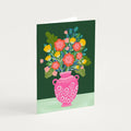 Flowers in a Vase 2 Greetings Card - Sprouts of Bristol