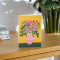Flowers in a Vase 4 Greetings Card - Sprouts of Bristol