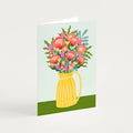 Flowers in Vase 3 Greetings Card - Sprouts of Bristol