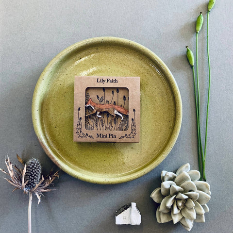Fox Mini Pin Brooch - Sprouts of Bristol