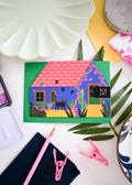 Frida Catlo's Blue House cut out house Greetings Card - Sprouts of Bristol