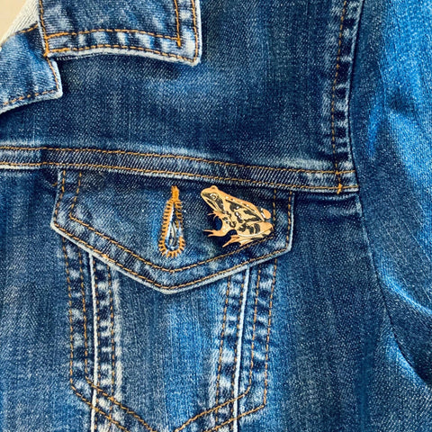 Frog Mini Pin Brooch - Sprouts of Bristol