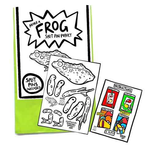 Frog Split Pin Puppet Craft Pack - Sprouts of Bristol