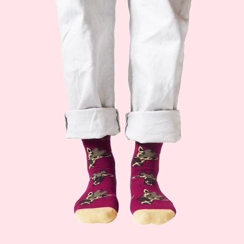 Giraffe Bamboo Socks - Sprouts of Bristol