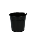 Gloss Black Zinc Basic Bucket Pot - Sprouts of Bristol