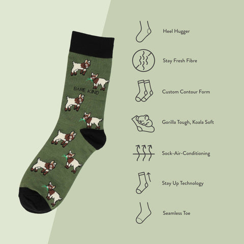Goat Bamboo Socks - Sprouts of Bristol