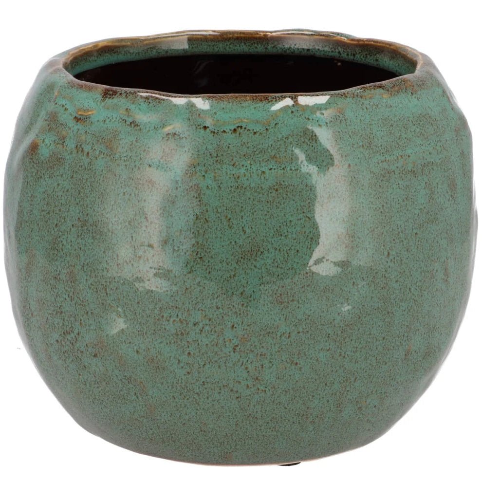 Green Iron Stone Ball Pot – Sprouts of Bristol