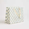 Hand Block Printed Gift Bags - Blue Stone - Sprouts of Bristol