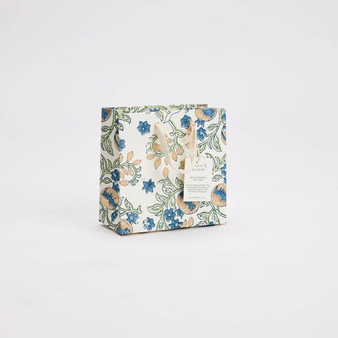 Hand Block Printed Gift Bags - Indigo - Sprouts of Bristol