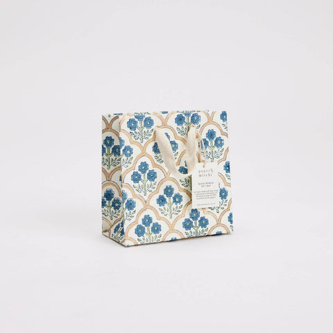 Hand Block Printed Gift Bags - Indigo - Sprouts of Bristol