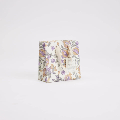 Hand Block Printed Gift Bags - Lavender - Sprouts of Bristol
