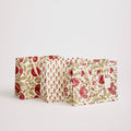 Hand Block Printed Gift Bags - Scarlet - Sprouts of Bristol