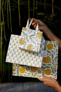 Hand Block Printed Gift Bags - Sunshine - Sprouts of Bristol
