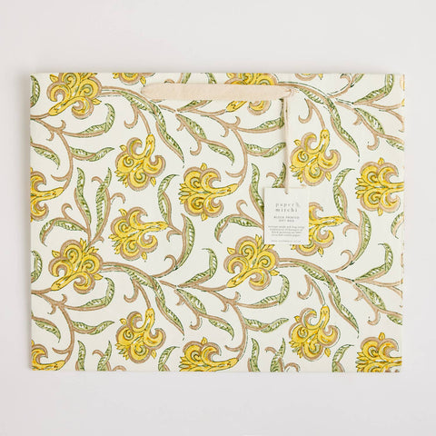 Hand Block Printed Gift Bags - Sunshine - Sprouts of Bristol
