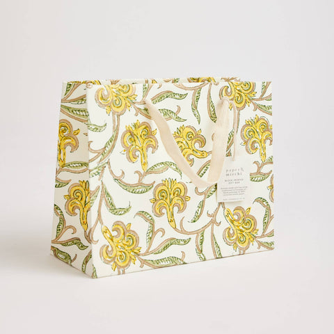 Hand Block Printed Gift Bags - Sunshine - Sprouts of Bristol