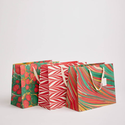 Hand Marbled Gift Bags – Christmas Glitz - Sprouts of Bristol