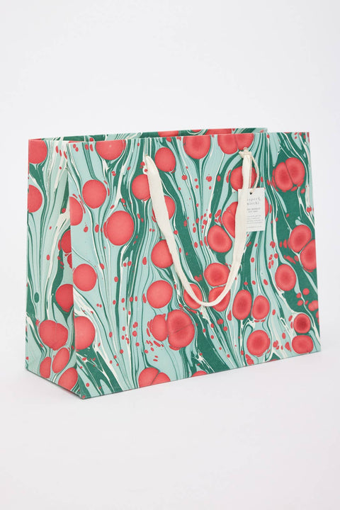 Hand Marbled Gift Bags - Christmas Splendour - Sprouts of Bristol