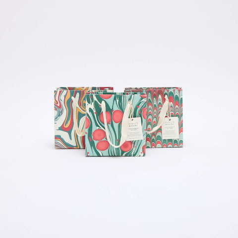 Hand Marbled Gift Bags - Christmas Splendour - Sprouts of Bristol