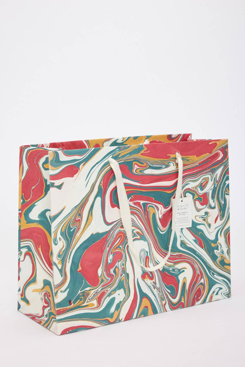 Hand Marbled Gift Bags - Christmas Splendour - Sprouts of Bristol