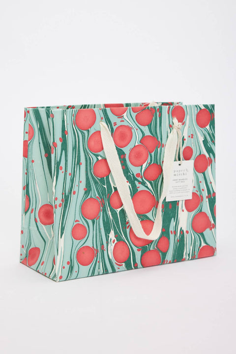 Hand Marbled Gift Bags - Christmas Splendour - Sprouts of Bristol