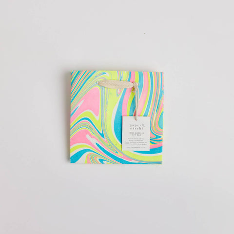 Hand Marbled Gift Bags - Neon - Sprouts of Bristol