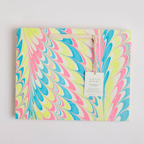 Hand Marbled Gift Bags - Neon - Sprouts of Bristol