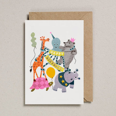 Happy Birthday Confetti Pets Greetings Card - Sprouts of Bristol