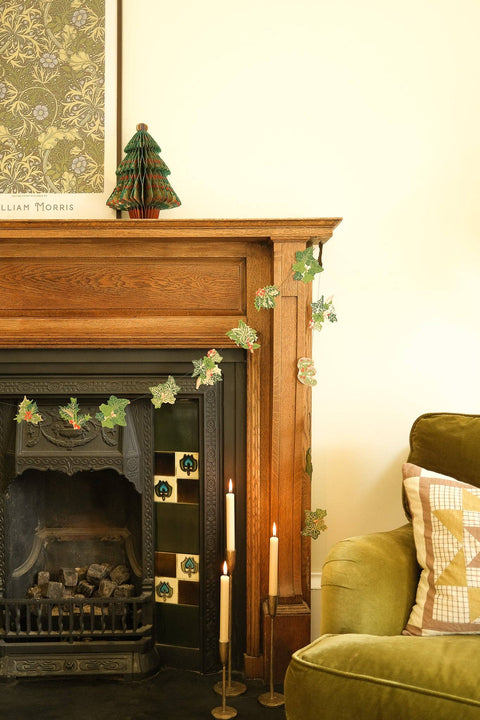 Holly and Ivy Sewn Garland - Sprouts of Bristol