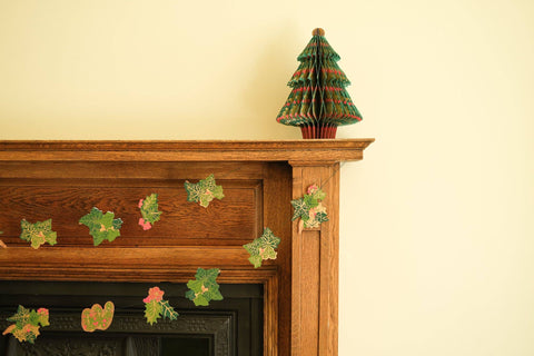 Holly and Ivy Sewn Garland - Sprouts of Bristol