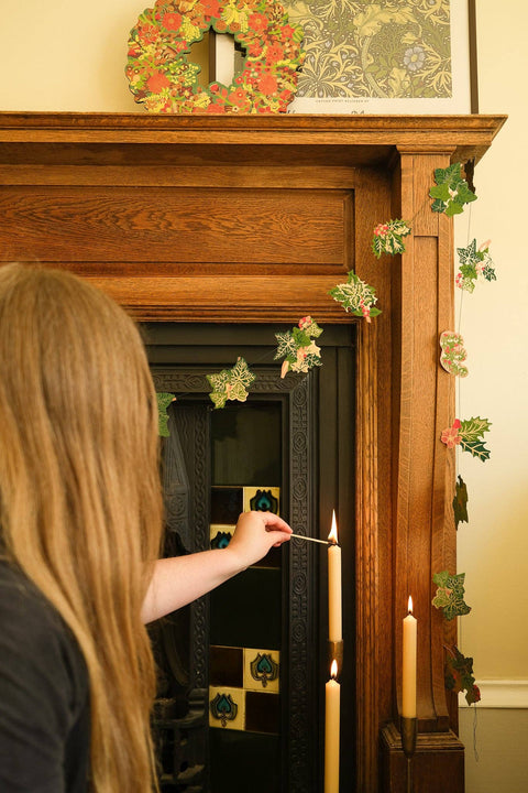 Holly and Ivy Sewn Garland - Sprouts of Bristol