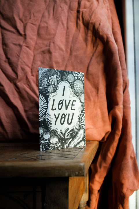 'I Love You' Greetings Card - Sprouts of Bristol