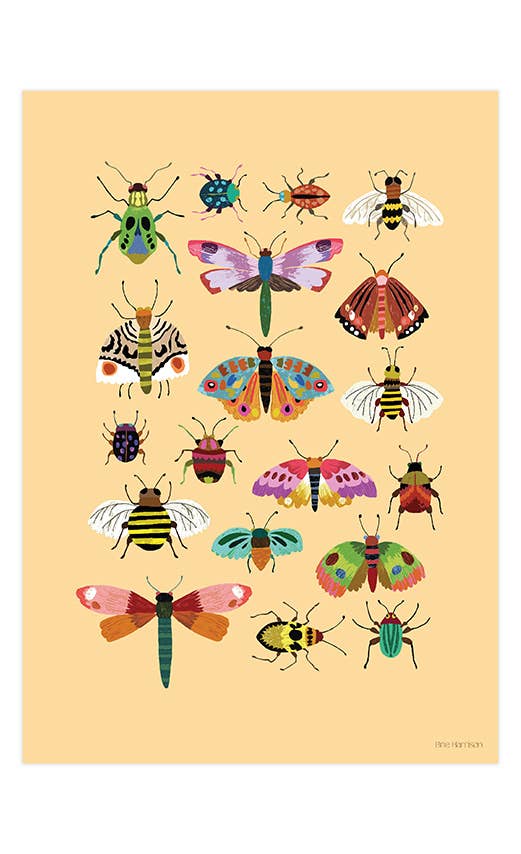 Insects Print A4 – Sprouts of Bristol