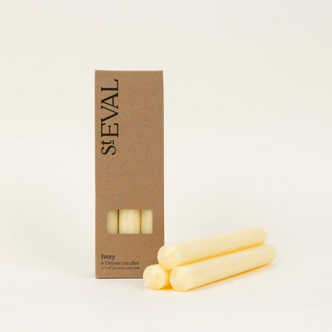 Ivory - St Eval Church Dinner Candle - Sprouts of Bristol