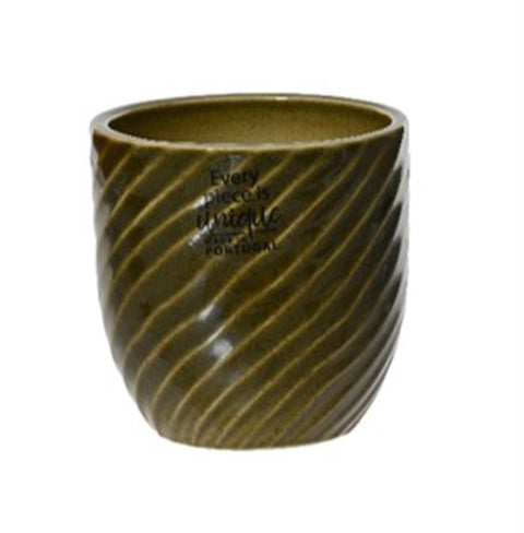 Juniper Ceramic Pot – Green - Sprouts of Bristol