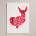 Koi Fish Risograph Print - Sprouts of Bristol