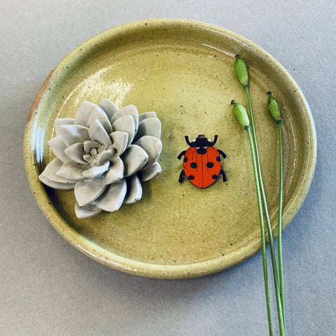 Ladybird Mini Pin Brooch - Sprouts of Bristol