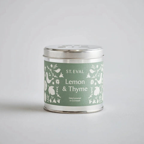 Lemon & Thyme Summer Folk Scented Tin Candle - Sprouts of Bristol