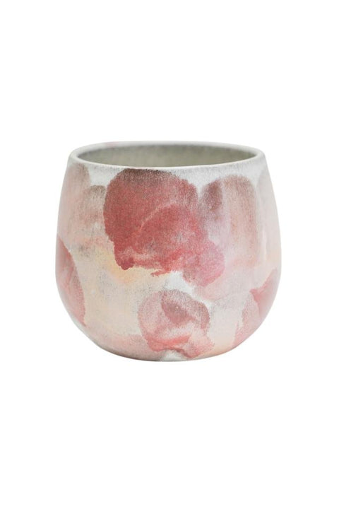 Lola Abstract Watercolour Pink Planter - Sprouts of Bristol