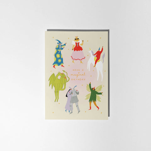 Magical Birthday Card | Fantasy Themed | Folky Kids Card - Sprouts of Bristol