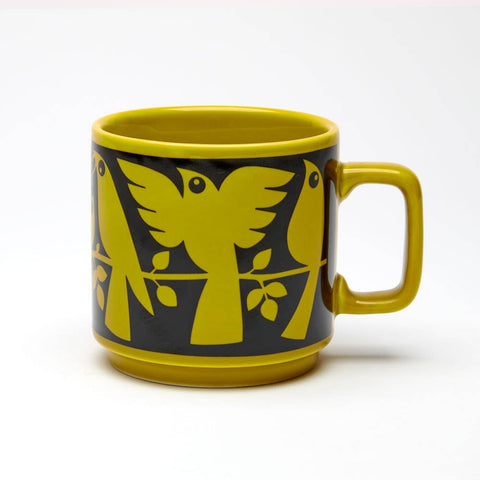 Magpie x Hornsea Mug – Chartreuse Birds - Sprouts of Bristol
