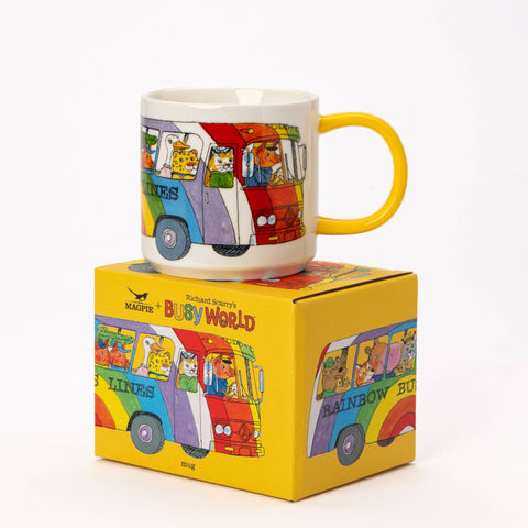 Magpie x Richard Scarry Rainbow Bus Mug - Sprouts of Bristol