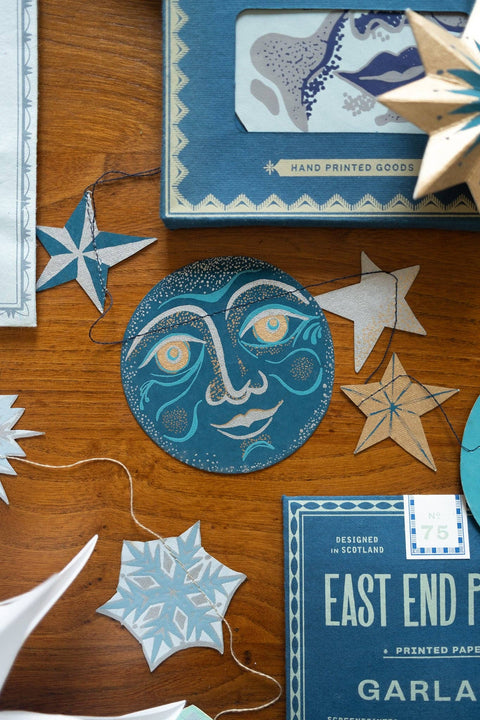 Man on the Moon Sewn Garland - Sprouts of Bristol