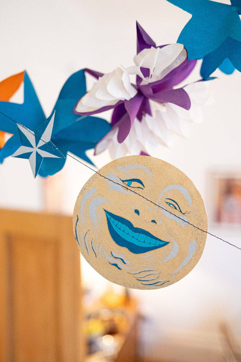 Man on the Moon Sewn Garland - Sprouts of Bristol