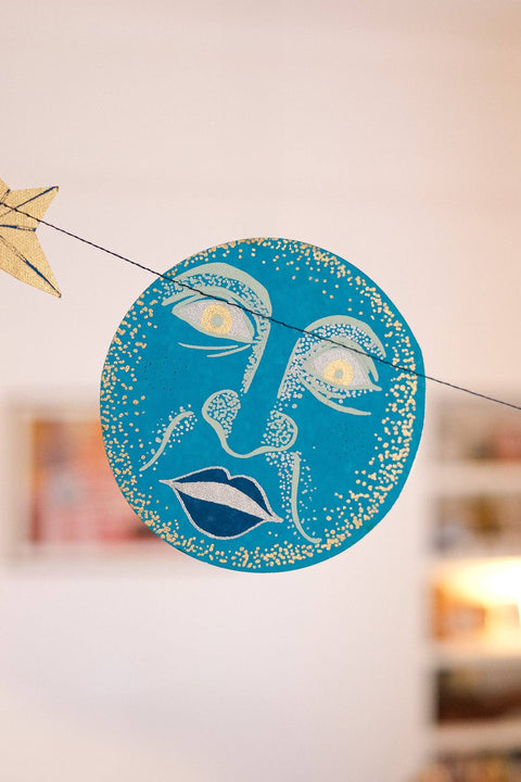 Man on the Moon Sewn Garland - Sprouts of Bristol