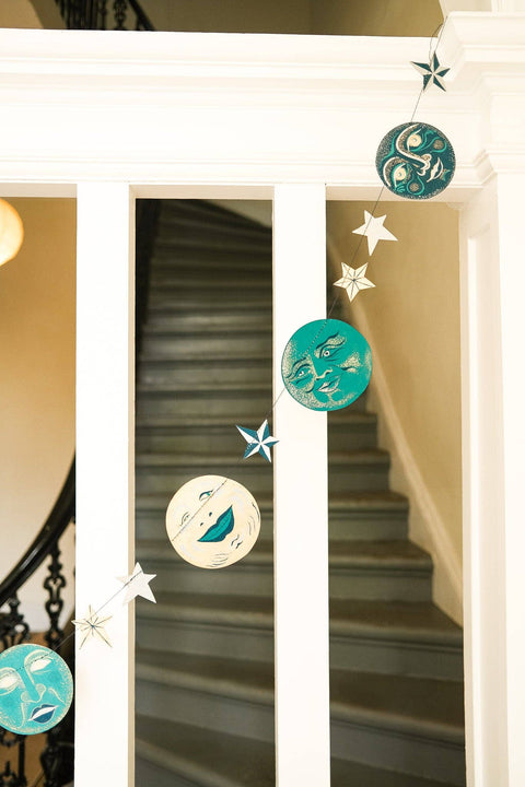 Man on the Moon Sewn Garland - Sprouts of Bristol