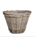 Marcia Rattan Basket Planter – Rustic Charm with Built-In Liner - Sprouts of Bristol